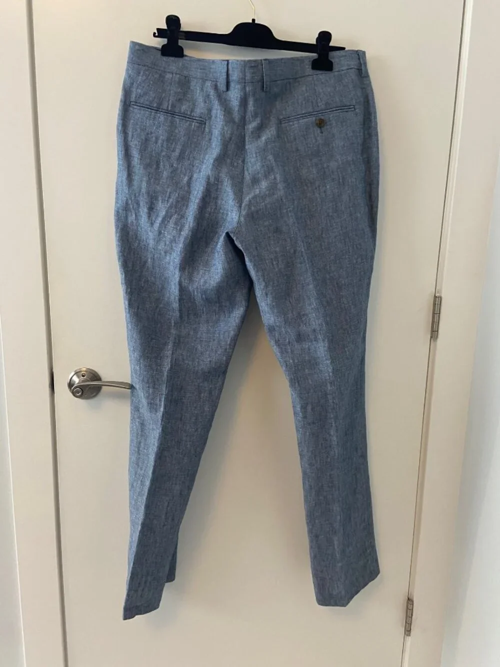 NWT J.Crew Blue 100% Linen Lined Pants – Waist 36
